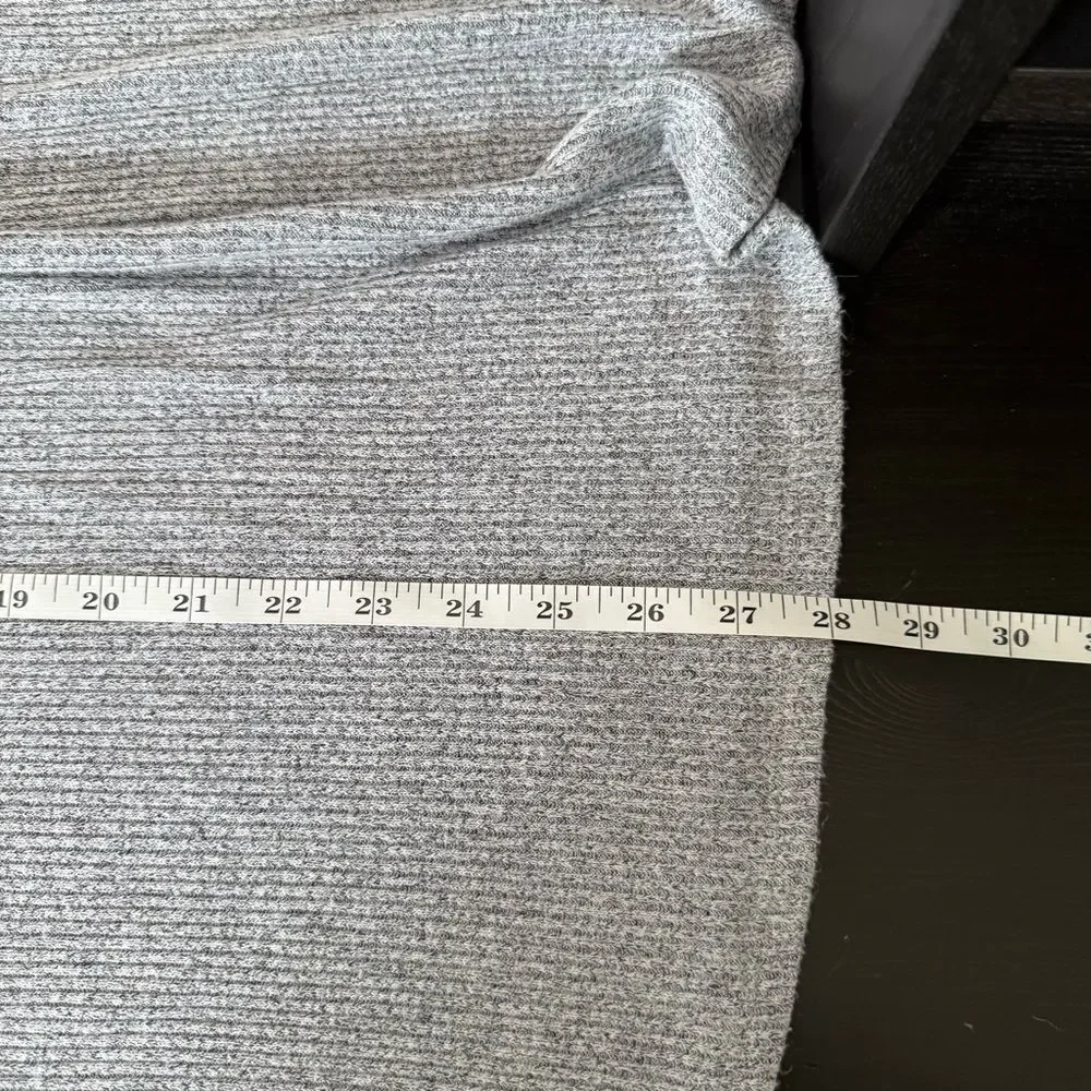 J Jill Wearever Sweater Top Womens Sz M Gray Turtleneck Ribbed Soft Stretch